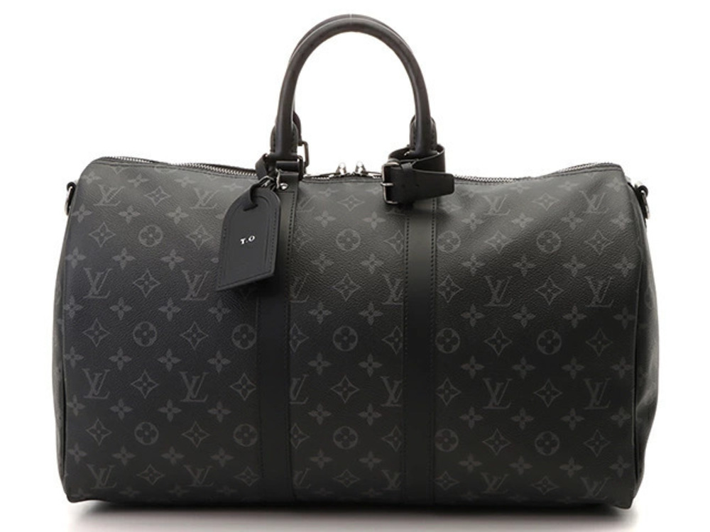 LOUIS VUITTON Keepall Bandouliere Monogram Eclipse Black